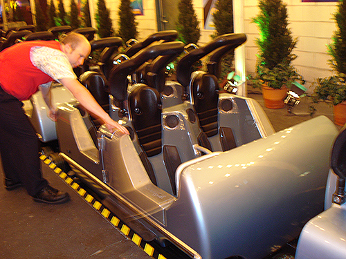 Rock n Roller Coaster ride car at Hollywood Studios Disney World